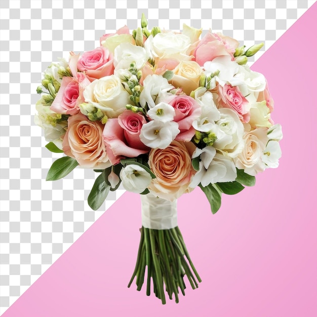 Mooi bruidsboeket bruiloftsbloemen rozen