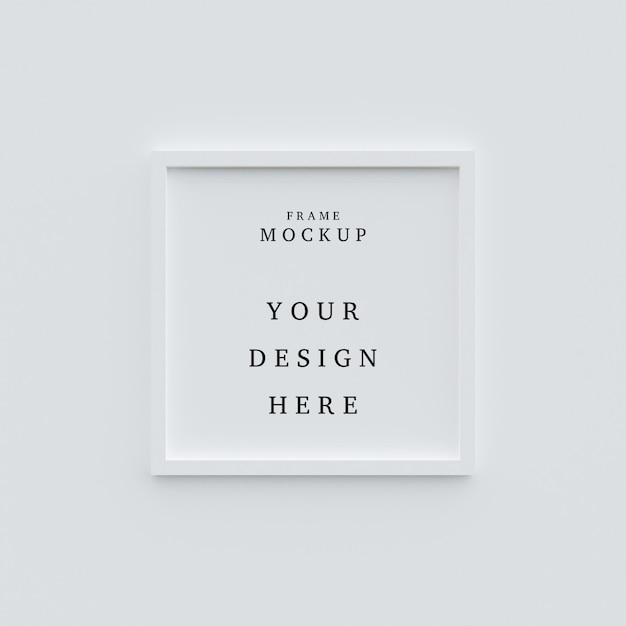 PSD mooi frame concept mockup in lege ruimte