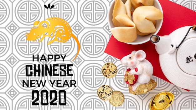 Mooi gelukkig Chinees nieuw jaarmodel