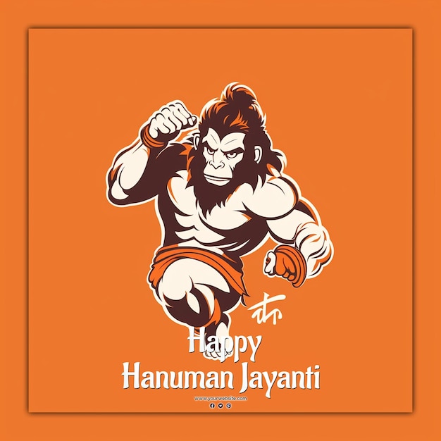 PSD mooi gelukkig hanuman jayanti indiase feest