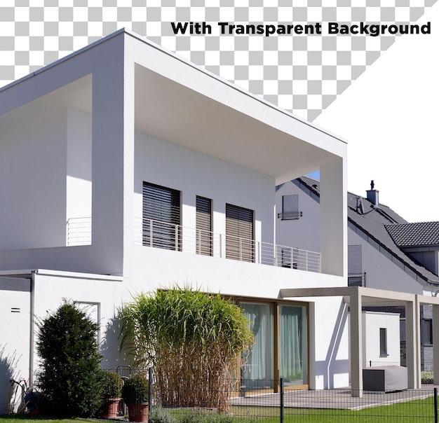 Mooi huis eigendom PNG PSD geïsoleerd op doorzichtige achtergrond