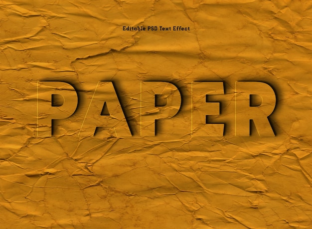 PSD mooi papier gesneden mockup-ontwerp