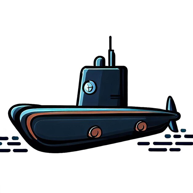 PSD mooi portret fancy submarine avatar icon ai vector kunst digitale afbeelding