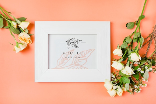 Mooie bloemen concept mock-up