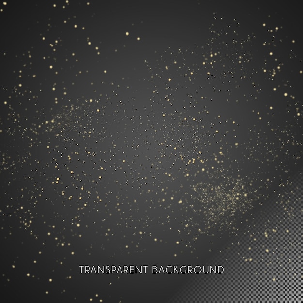 Mooie gouden glitter met transparante achtergrond 6