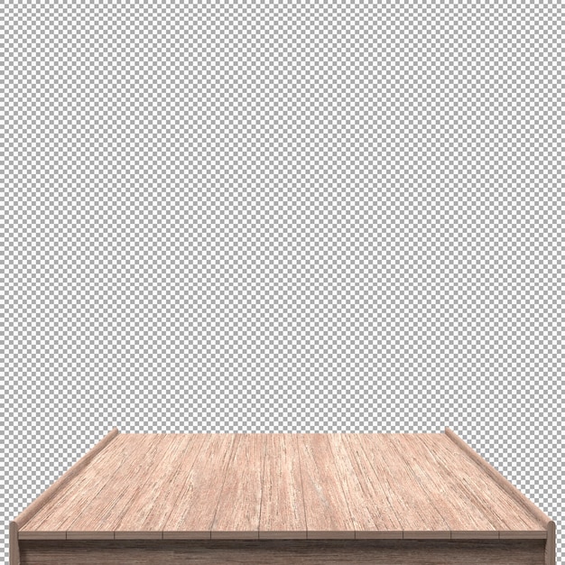 Mooie houten plank 3d render voor ontwerp