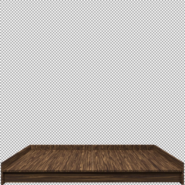 Mooie houten plank 3d render voor ontwerp