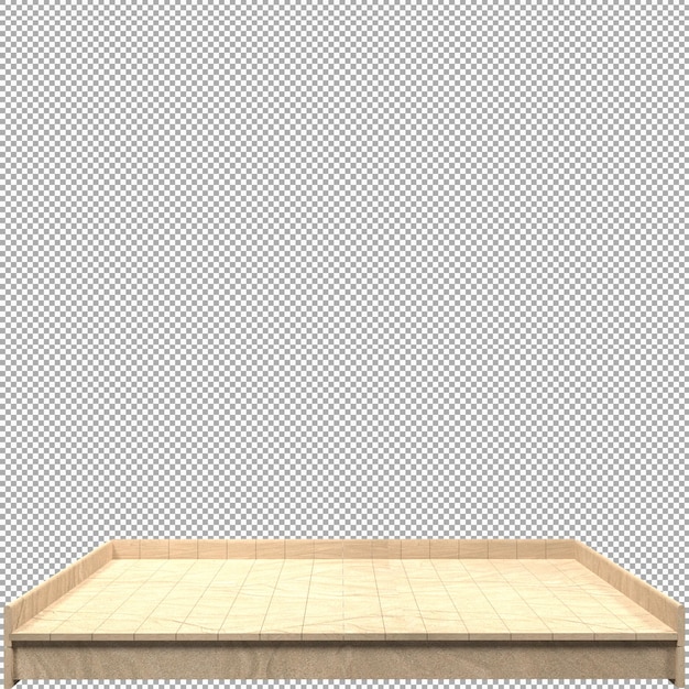 PSD mooie houten plank 3d render voor ontwerp