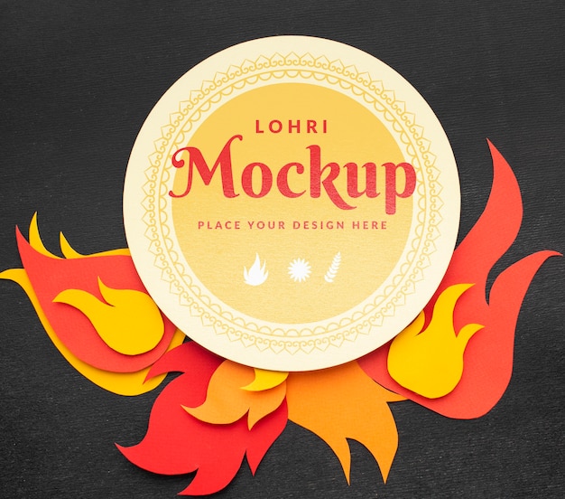 PSD mooie lohri concept mock-up