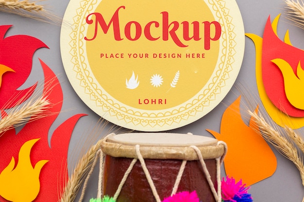 Mooie lohri concept mock-up