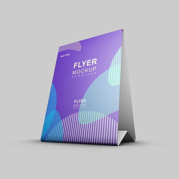 Mooie nette en schone flyer mockup presentatie