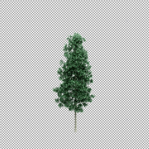 Mooie plant in 3D-rendering geïsoleerd