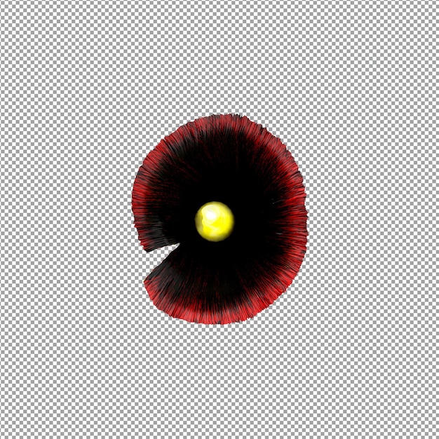 Mooie plant in 3D-rendering geïsoleerd
