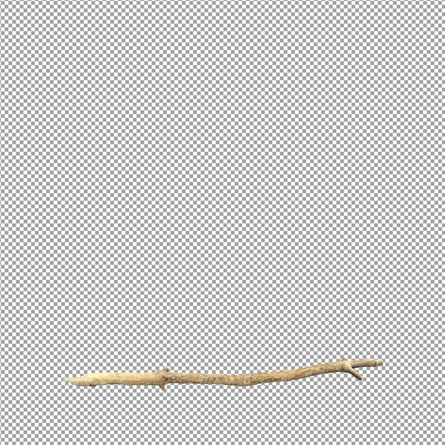 Mooie plant in 3D-rendering geïsoleerd