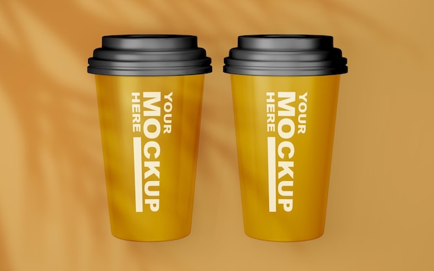 Mooie realistische koffiekop mockup