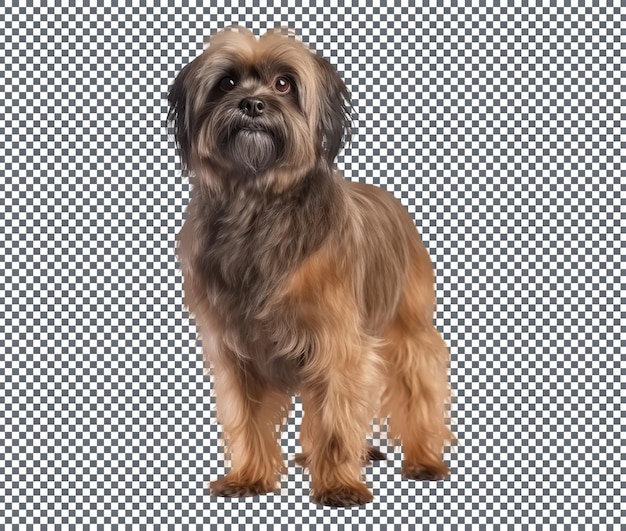 Mooie Russische speelgoedhond geïsoleerd op transparante achtergrond
