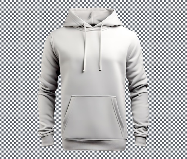 PSD mooie winter hoodie sweatshirt geïsoleerd op transparante achtergrond