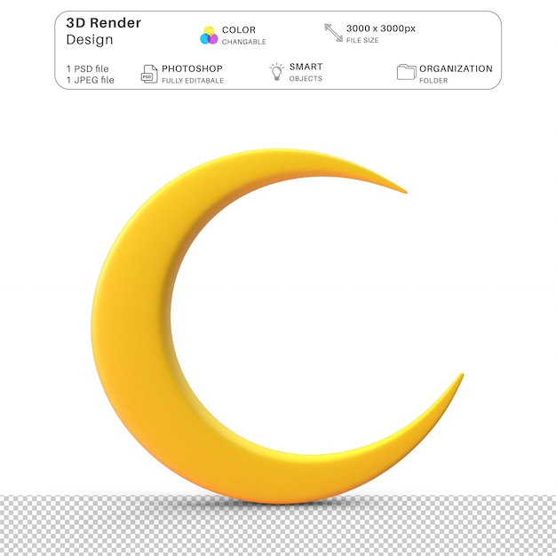 PSD 3d-моделирование луны рендерированный psd-файл реалистичная полная луна