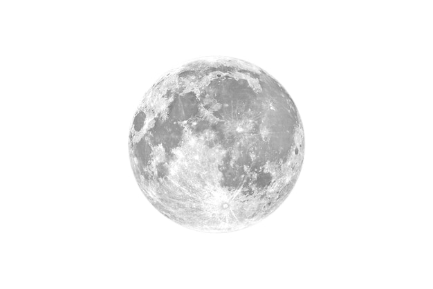 moon isolated on white background