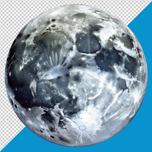 Moon on transparent background