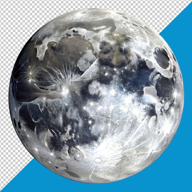 PSD moon on transparent background