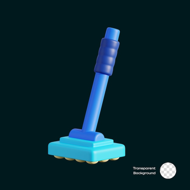 PSD mop cleaning 3d icons