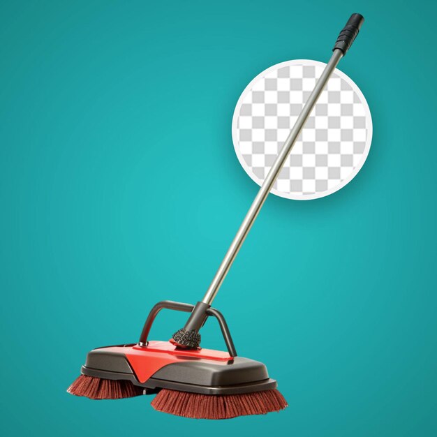 PSD mop isolated on transparent background