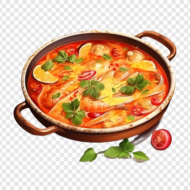 PSD moqueca isolated on transparent background