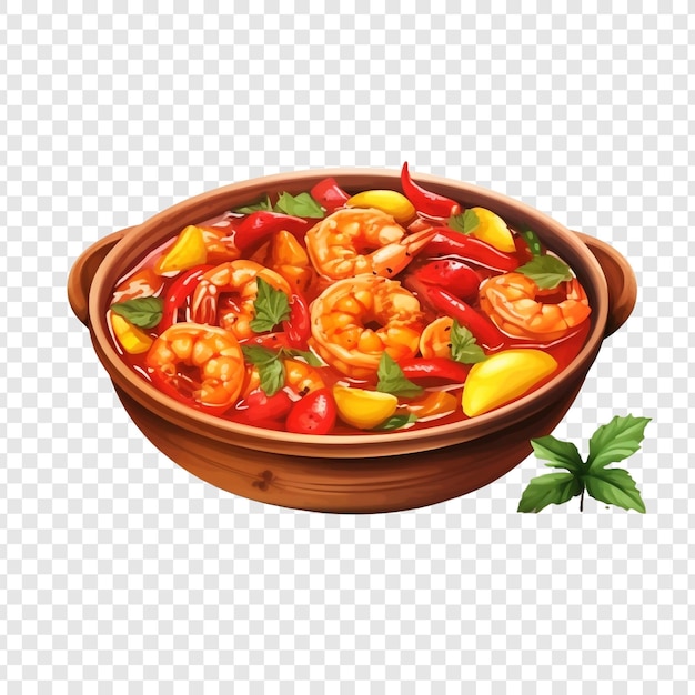 PSD moqueca isolated on transparent background