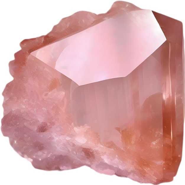 PSD pietra di morganite pietra preziosa colorata clipart