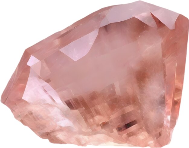 PSD pietra di morganite pietra preziosa colorata clipart