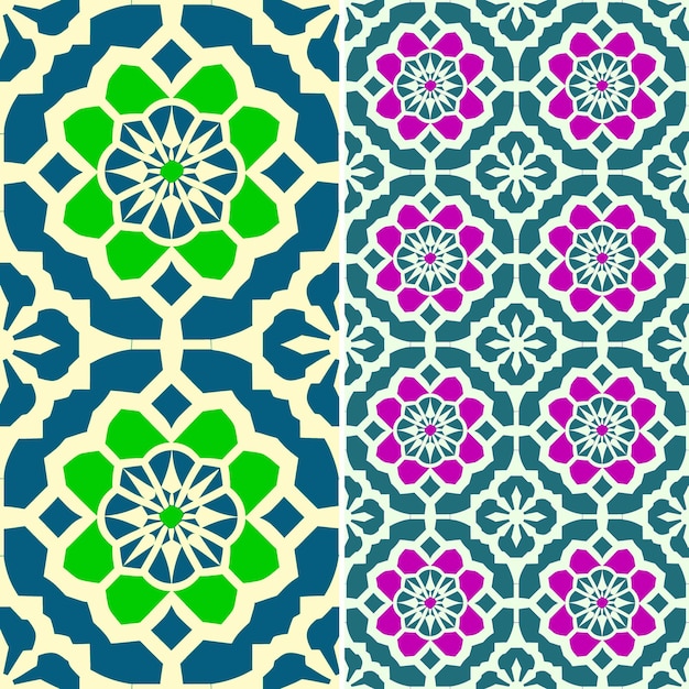 PSD Марокканские рисунки плиток с геометрическими формами и арабеском m creative abstract geometric vector