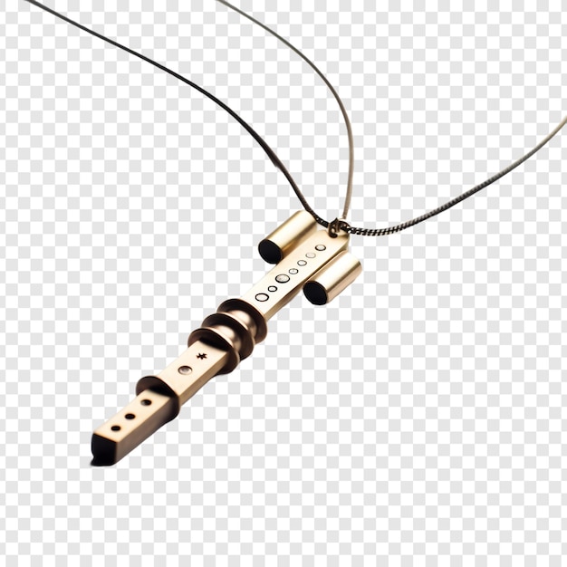 Morse code jewellery isolated on transparent background