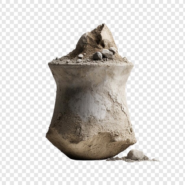 PSD mortar isolated on transparent background