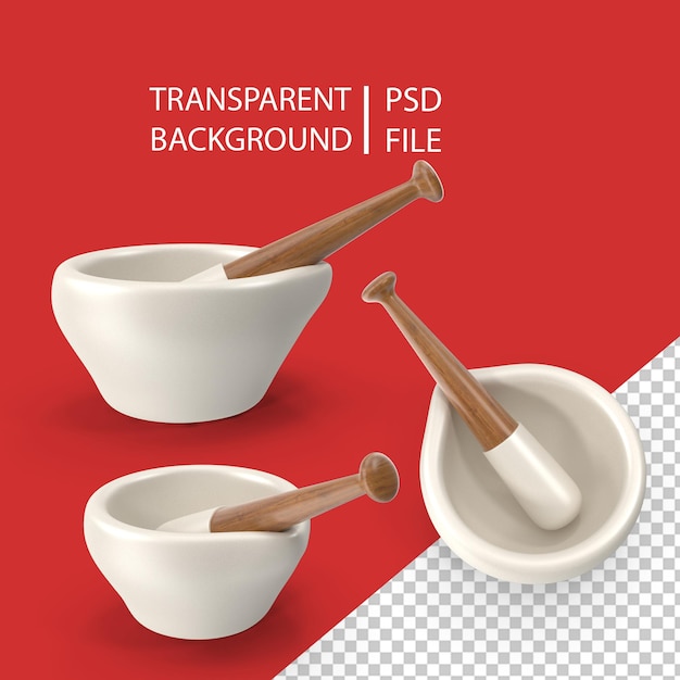 PSD mortar and pestle png