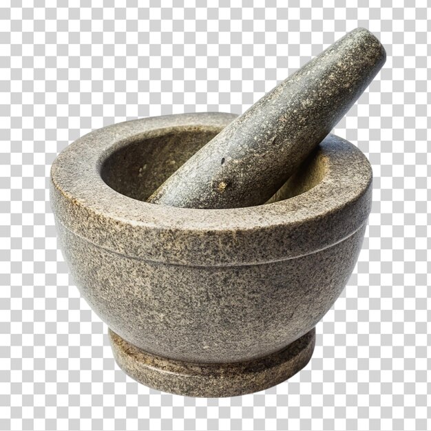 PSD mortar and pestle on a transparent background