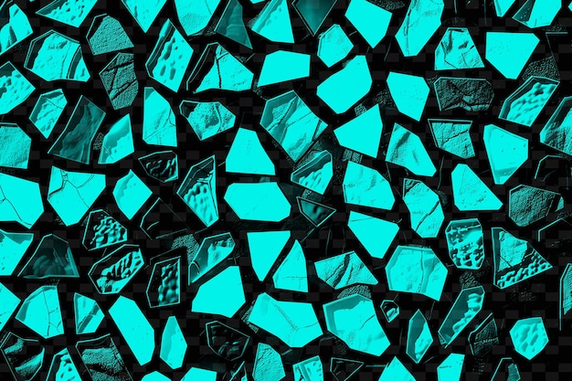 Mosaic Glass Fragments Texture With Irregular Colorful and R PNG Creative Overlay Background Decor