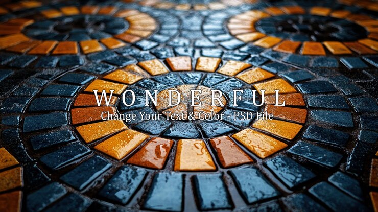 PSD mosaic pattern