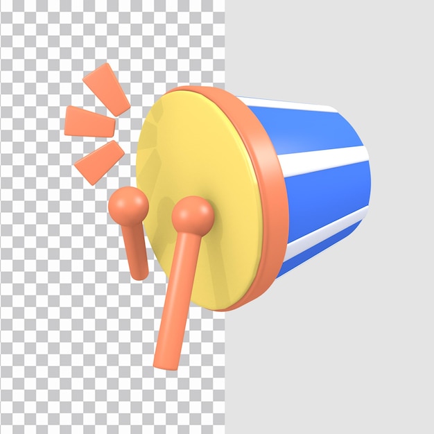 mosque drum 3d object icon