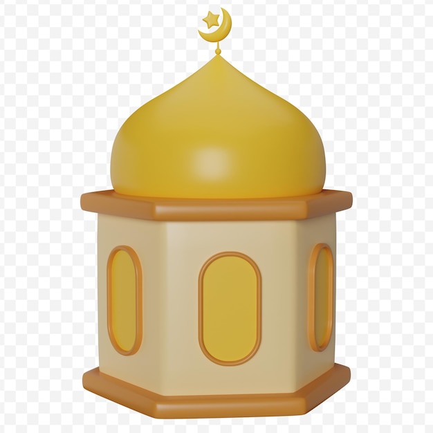 Mosque masjid 3d illustration