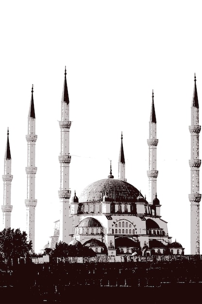 PSD mosque vector art