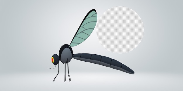 PSD mosquito isolated on a transparent background