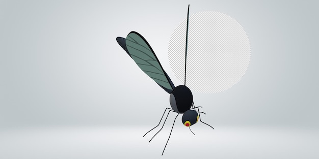 PSD mosquito isolated on a transparent background