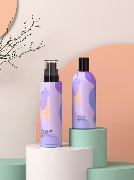 Mosquito spray can mockup design