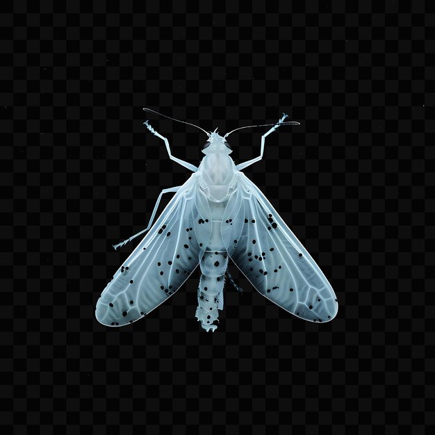 PSD a moth with a blue light on it