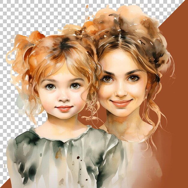 PSD mother and child in precious portraits