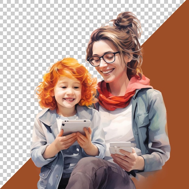 mother and child in precious portraits