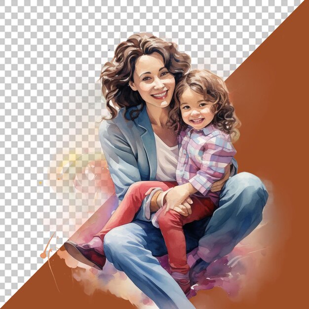 PSD mother and child in precious portraits