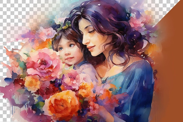 PSD mother and child in precious portraits