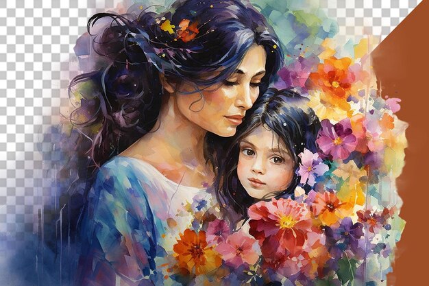 PSD mother and child in precious portraits